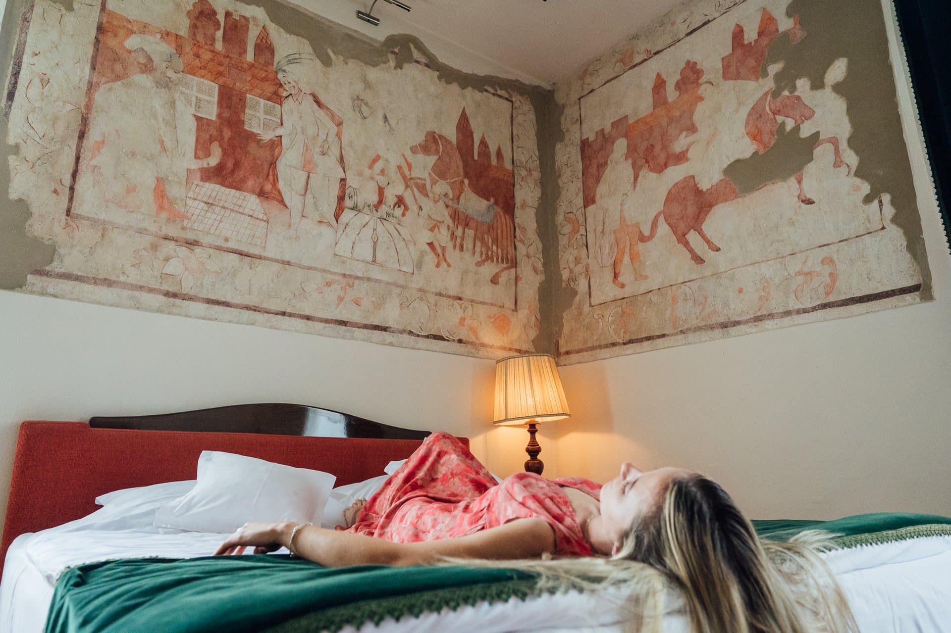Historic room with fresco